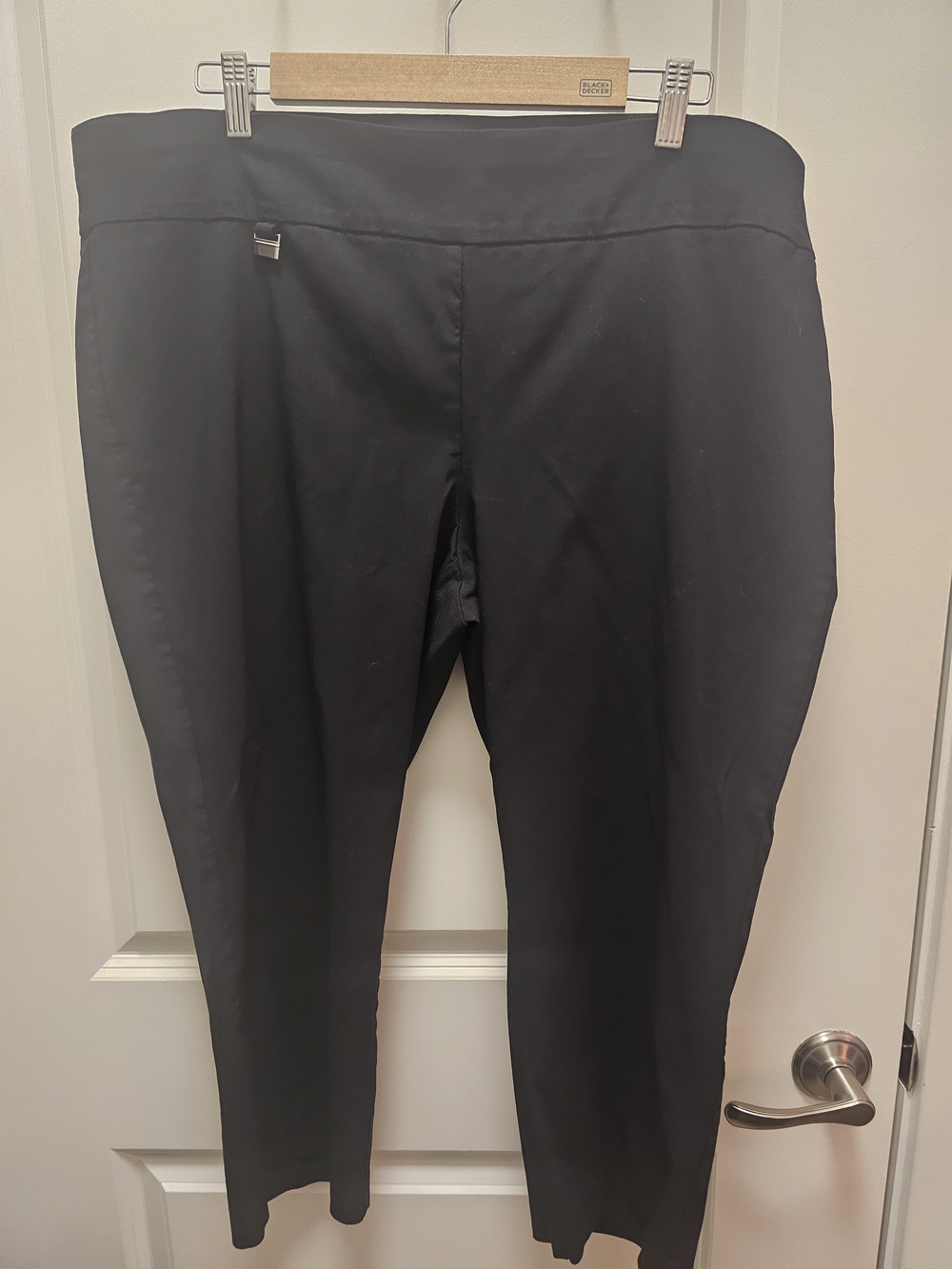Alfani Black Ponte Stretch Capri Trousers